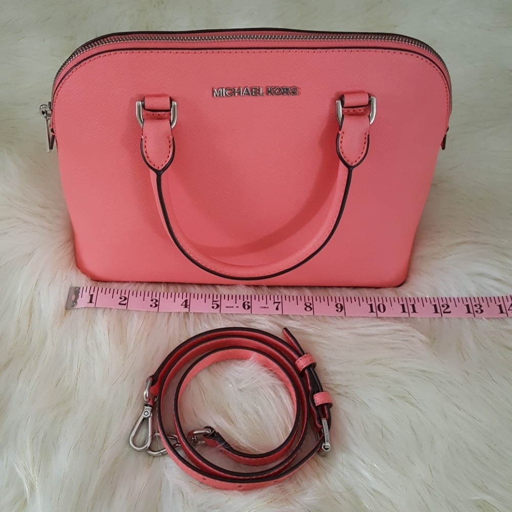 Michael Kors Cindy Saffiano Dome Satchel